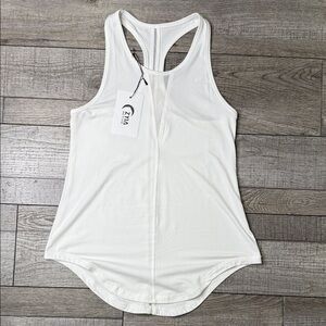 ZYIA White Racerback Tank Top